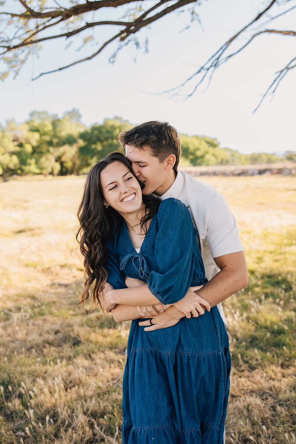 fun and playful engagement photos