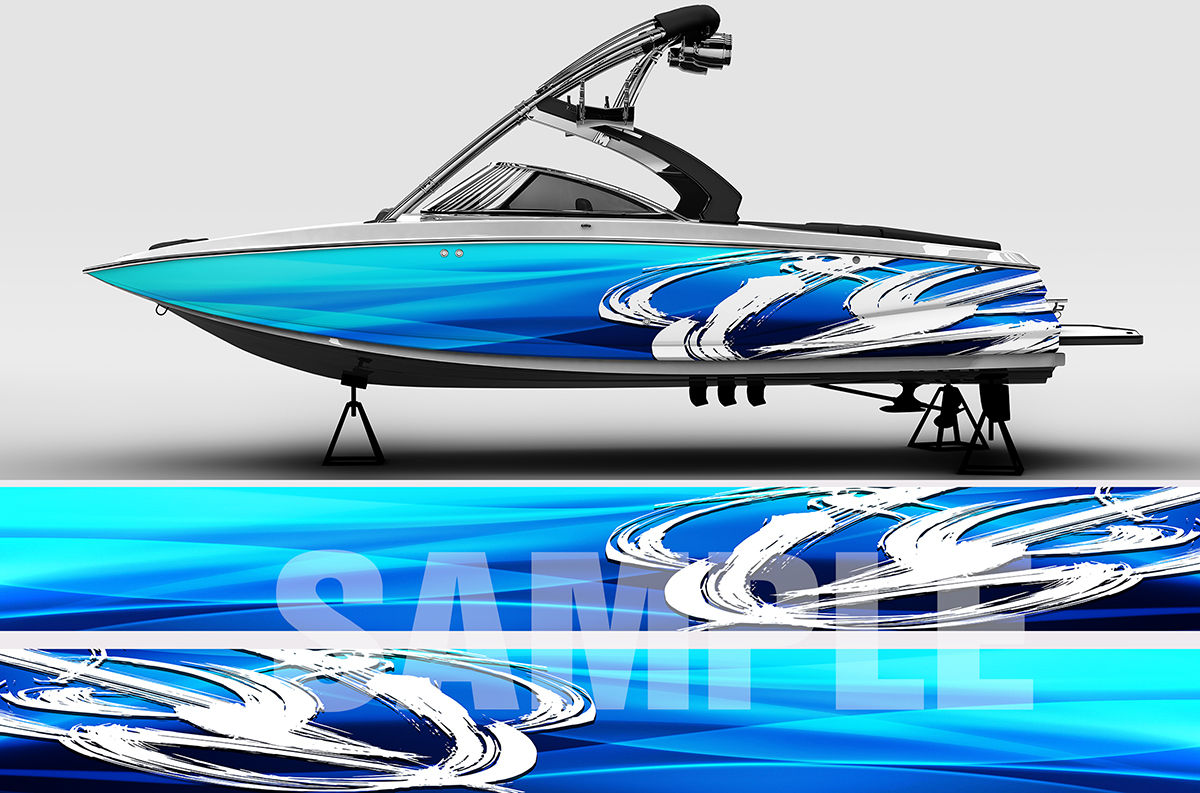 Boat Wrap 009 3FT x 30FT Set of 2