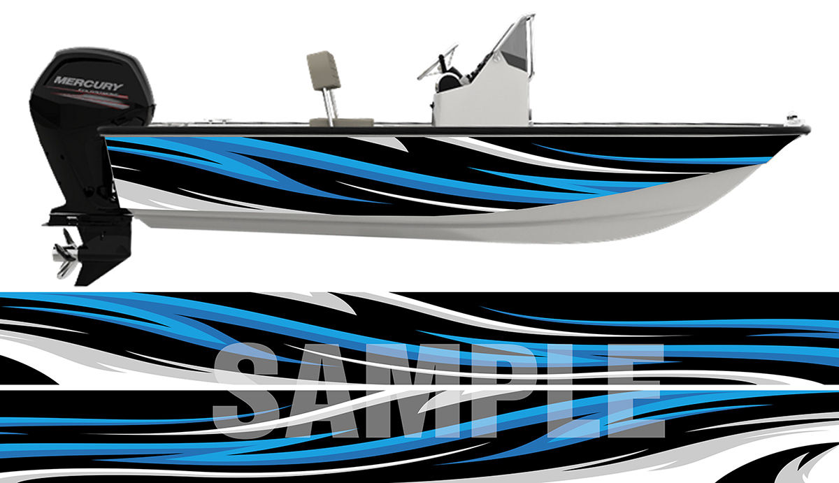 Boat Wrap 014 2FT x 20FT Set of 2