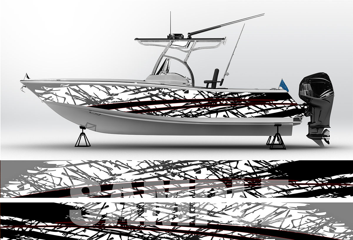 Boat Wrap 018 3FT x 25FT Set of 2