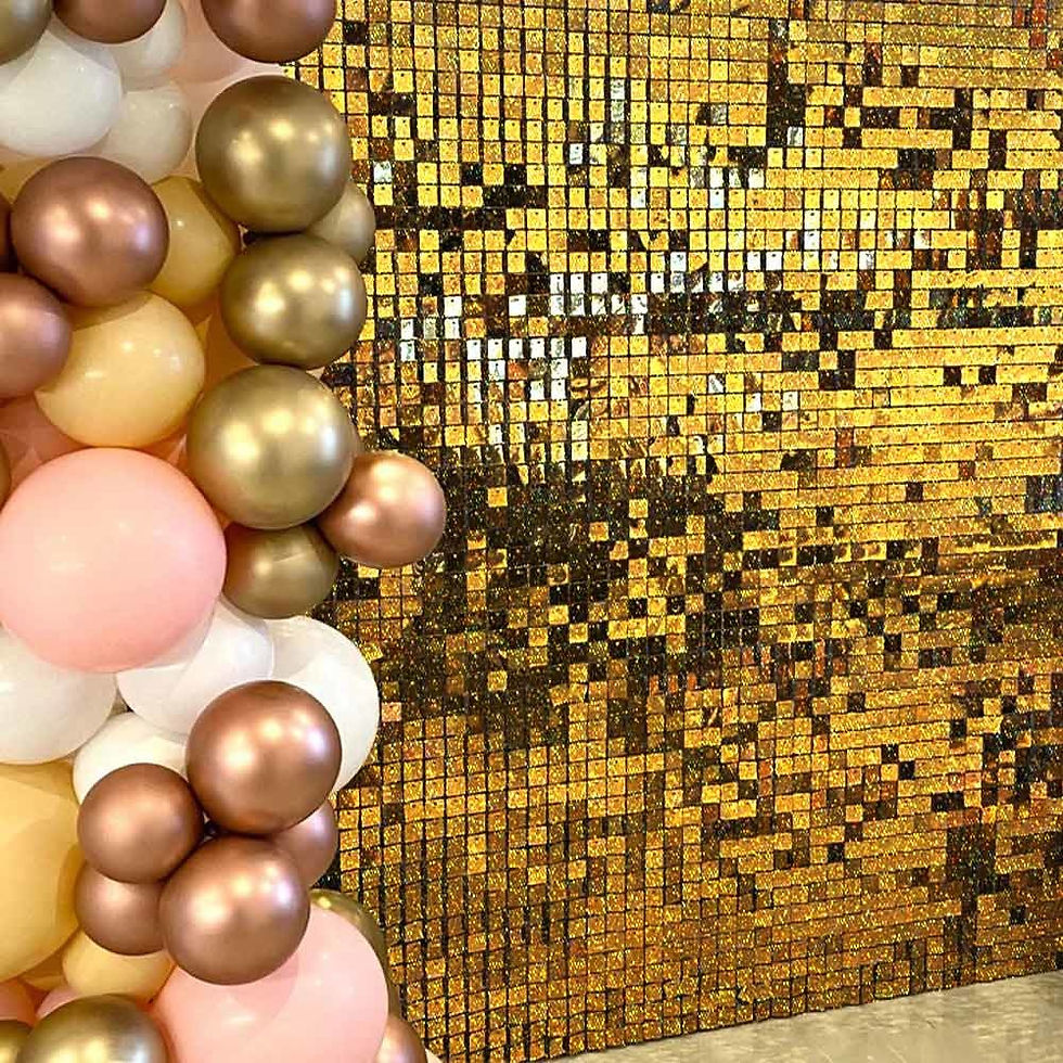 Miniatura: Painel Mágico Decorativo Lantejoula Shimmer Wall Laser Ouro