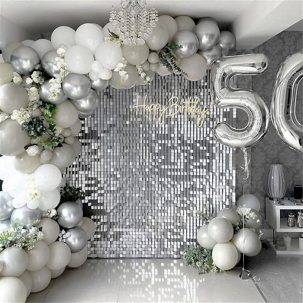 Miniatura: Painel Mágico Decorativo Lantejoula Shimmer Wall Prateado