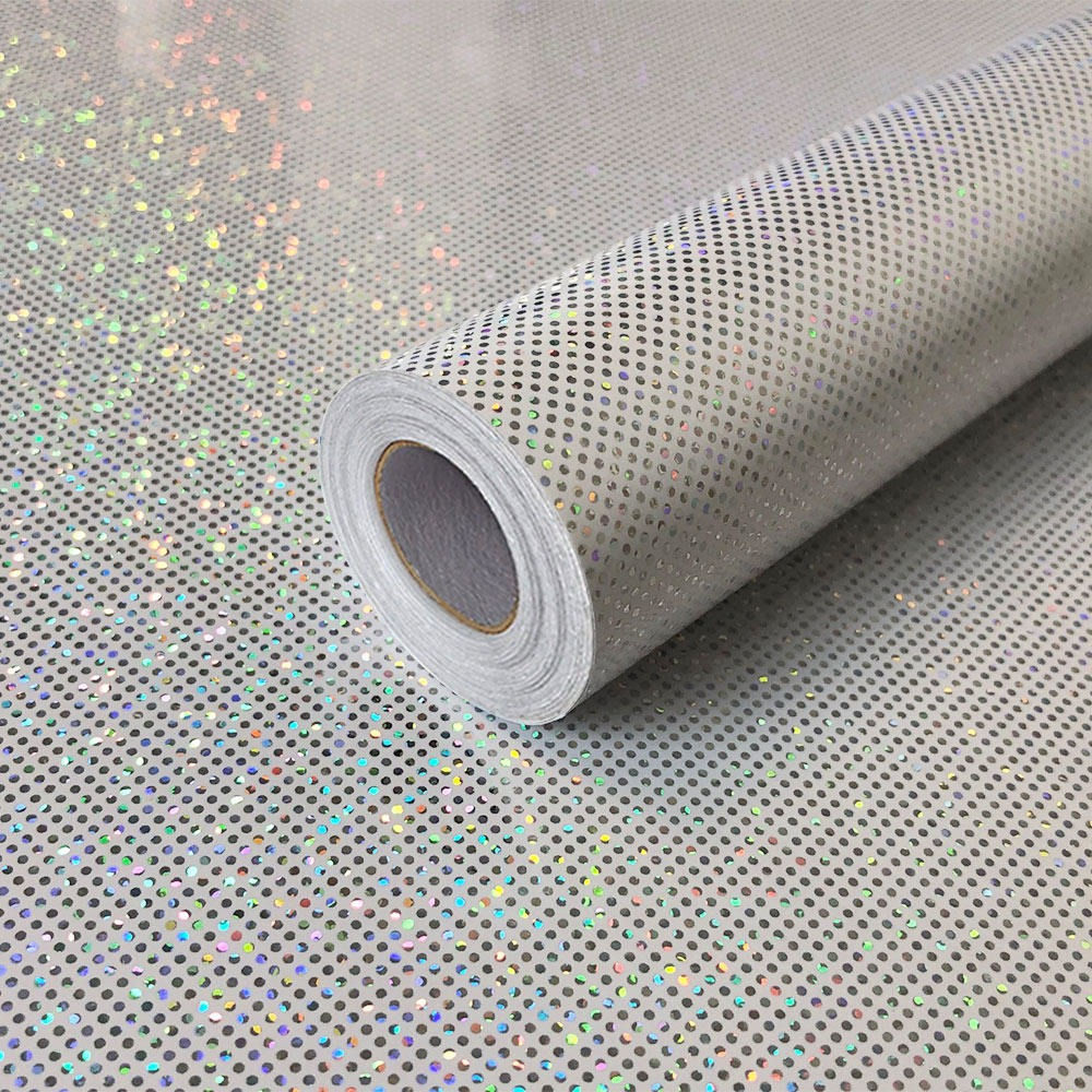 Papel de Parede Adesivo Lavavel Branco Modelo Glitter Furtacor Colorido