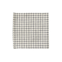 IVORY/NAVY PLAID NAPKIN