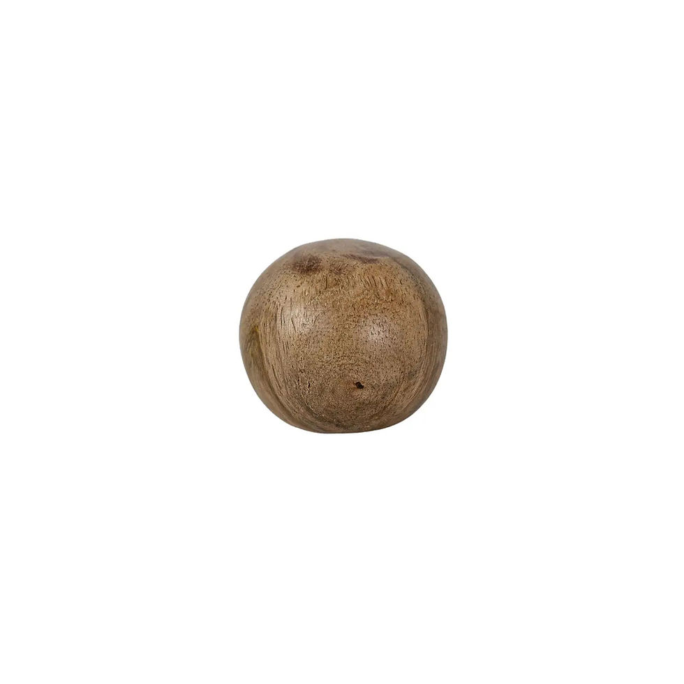 Thumbnail: Mango Wood Decorator Baubles  - Set of 6