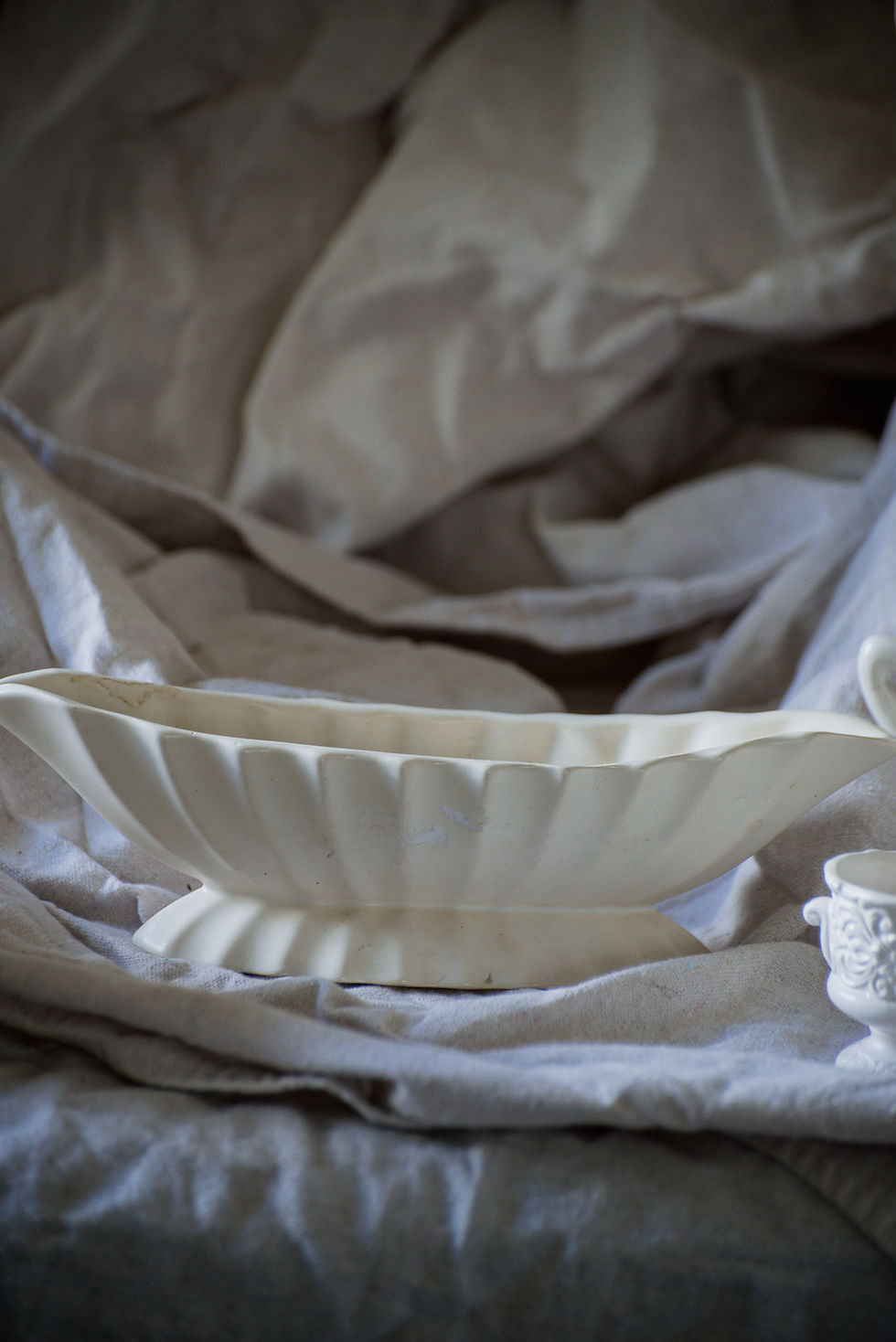 Thumbnail: Vintage Matt White Vases