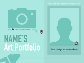 FREE Art Portfolio Learning Journal • Giving Students Voice and Choice (Interactive Workbook template!)