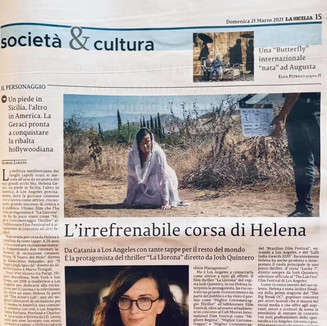 LA Sicilia Newspaper - Helena Geraci