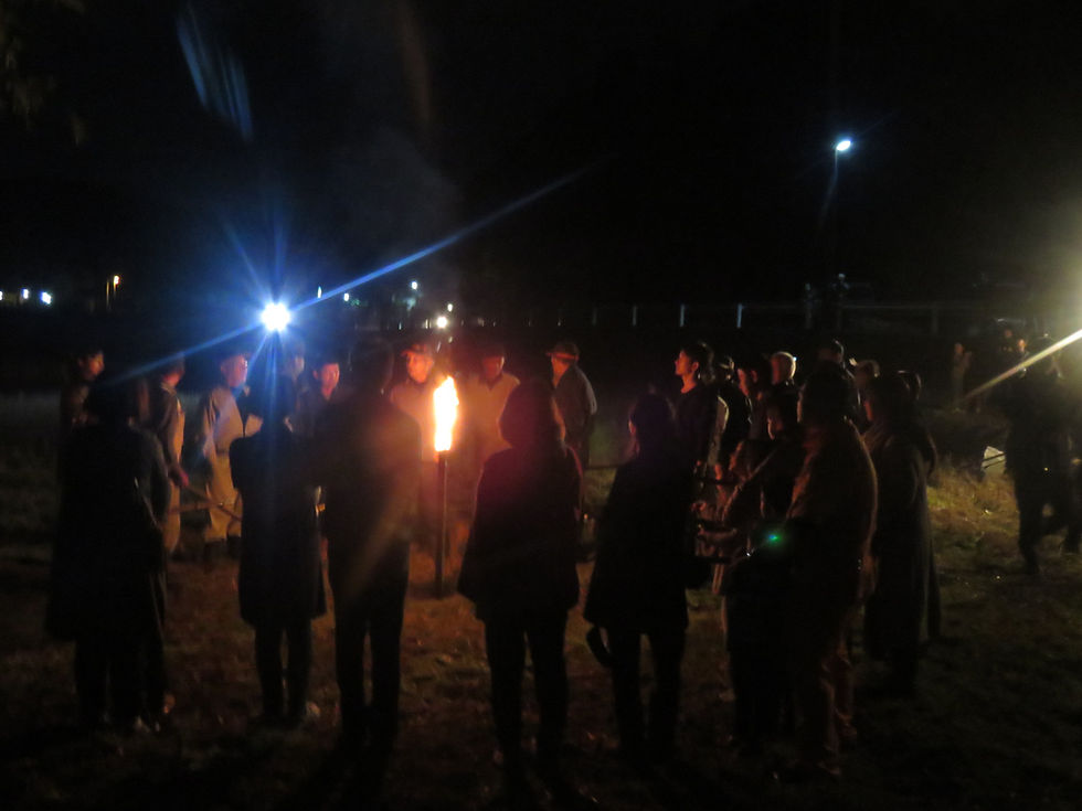 犬迫仲組あいご会　鬼火焚き