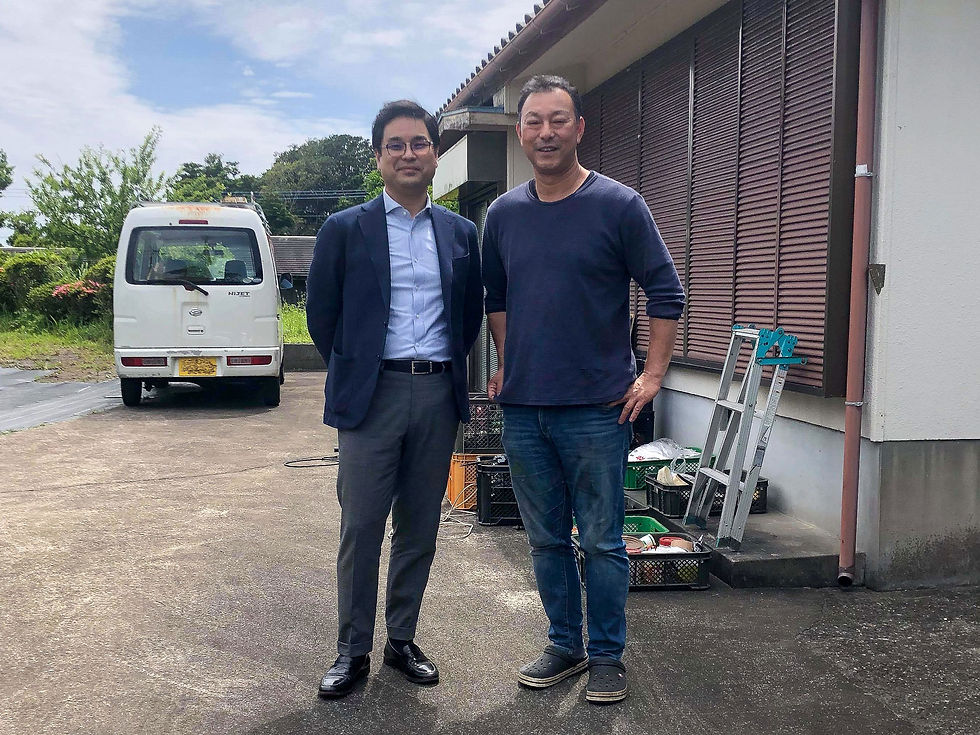 青山学院大学の先輩でもある頴娃おこそ会の加藤 潤さん