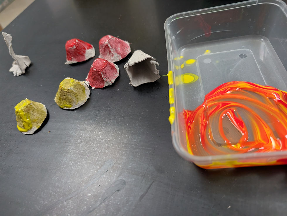 Egg carton fish
