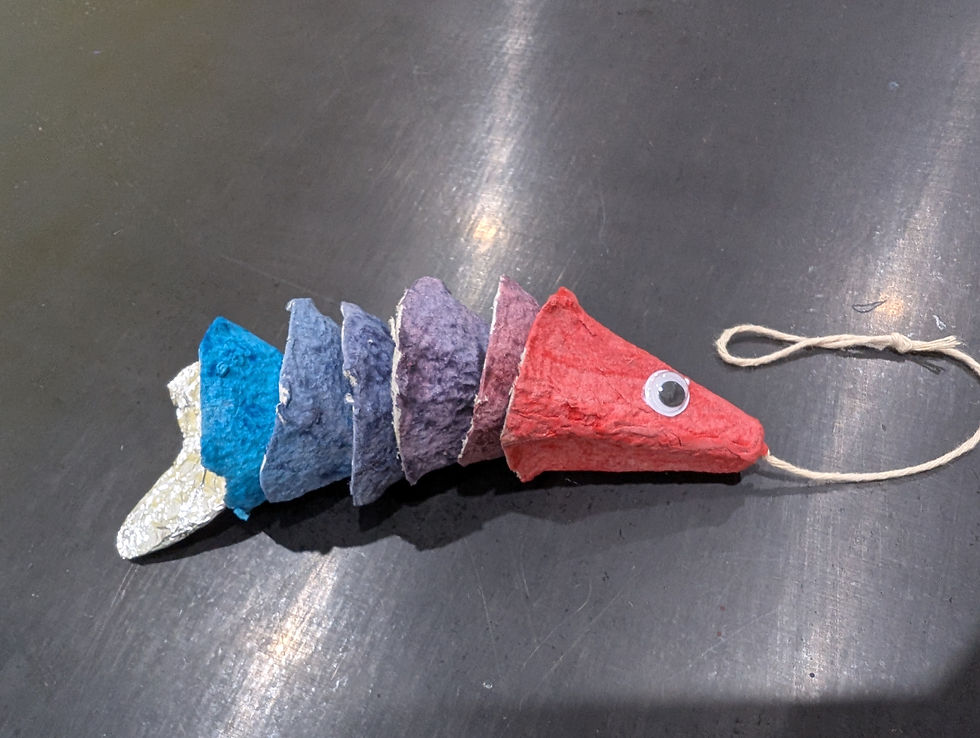 Egg carton fish