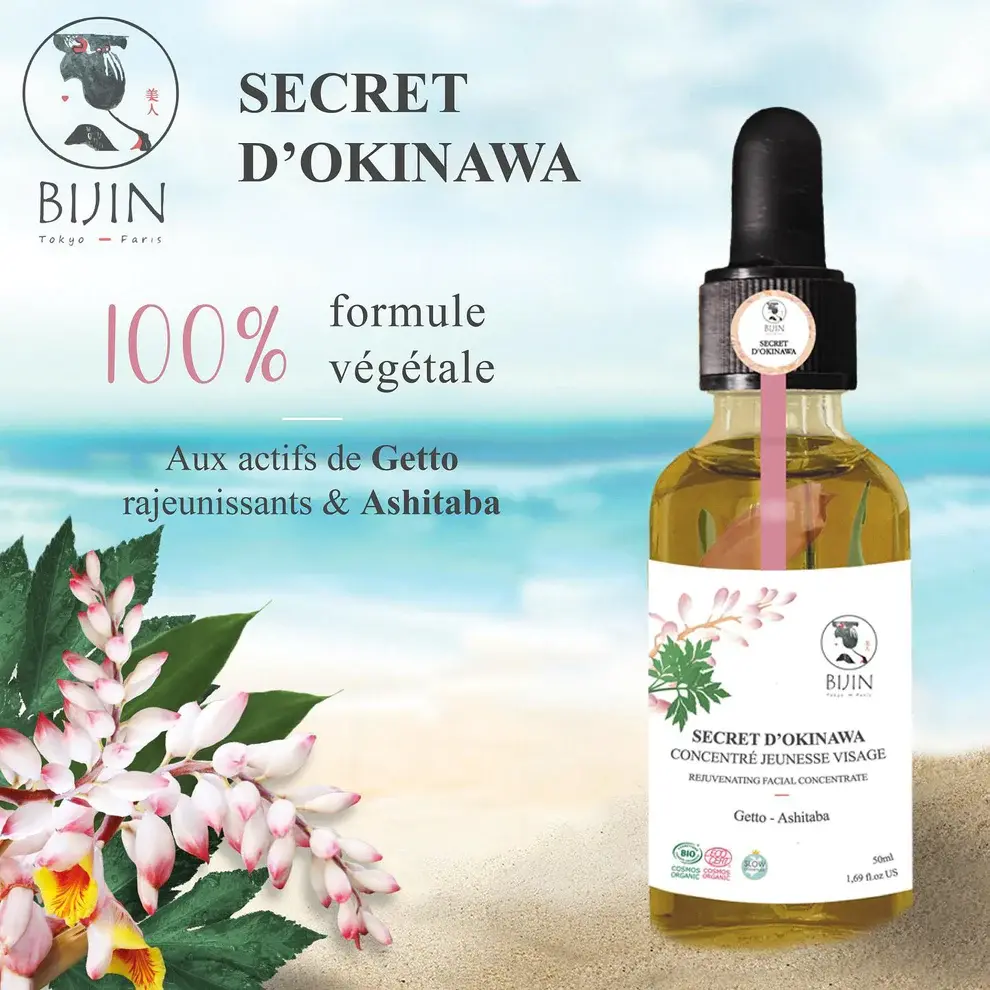 Concentre jeunesse visage "Secret d'Okinawa" ( marque française )