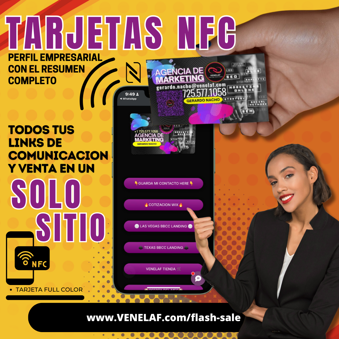 Tarjetas NFC | NFC Card Landskeeping services | Diseño incluido