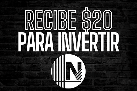 recibe $20 para invertir