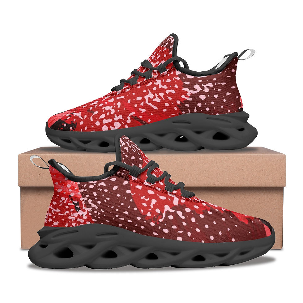 Miniatura: Zapatos deportivos rojos para dama combinación