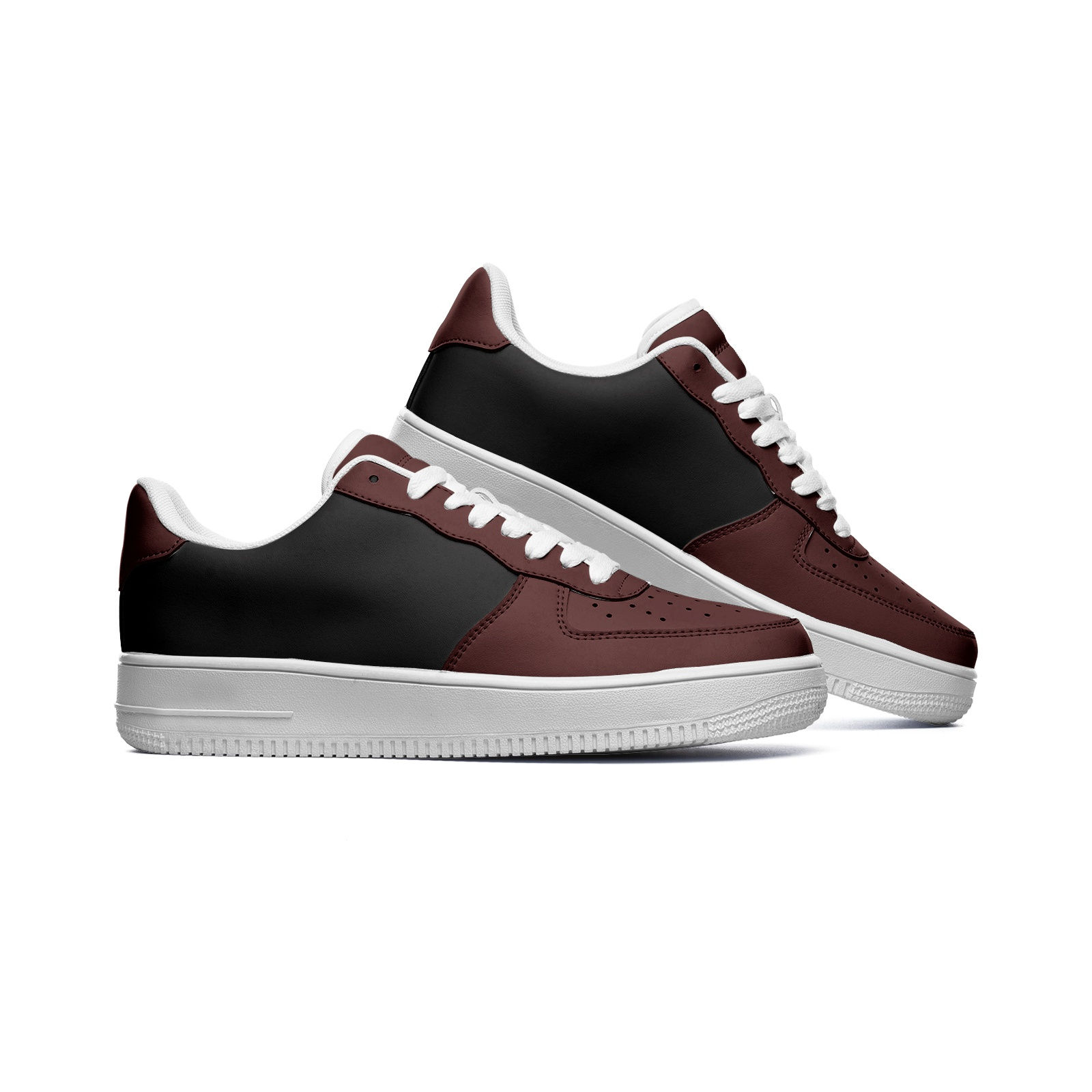 Zapato color marron con negro para caballero moda casual