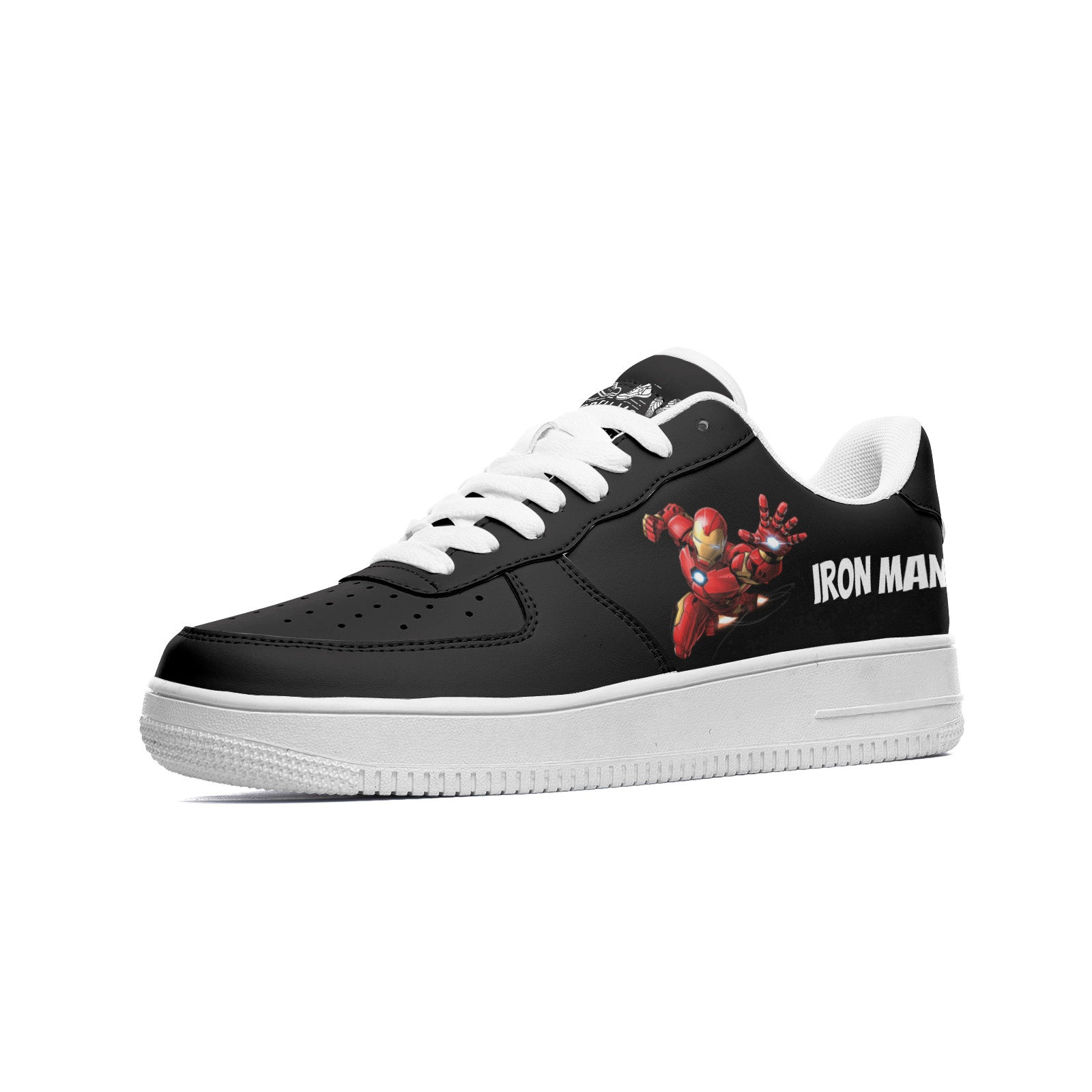 Zapato negro super heroes hombre de acero pasosbell moda