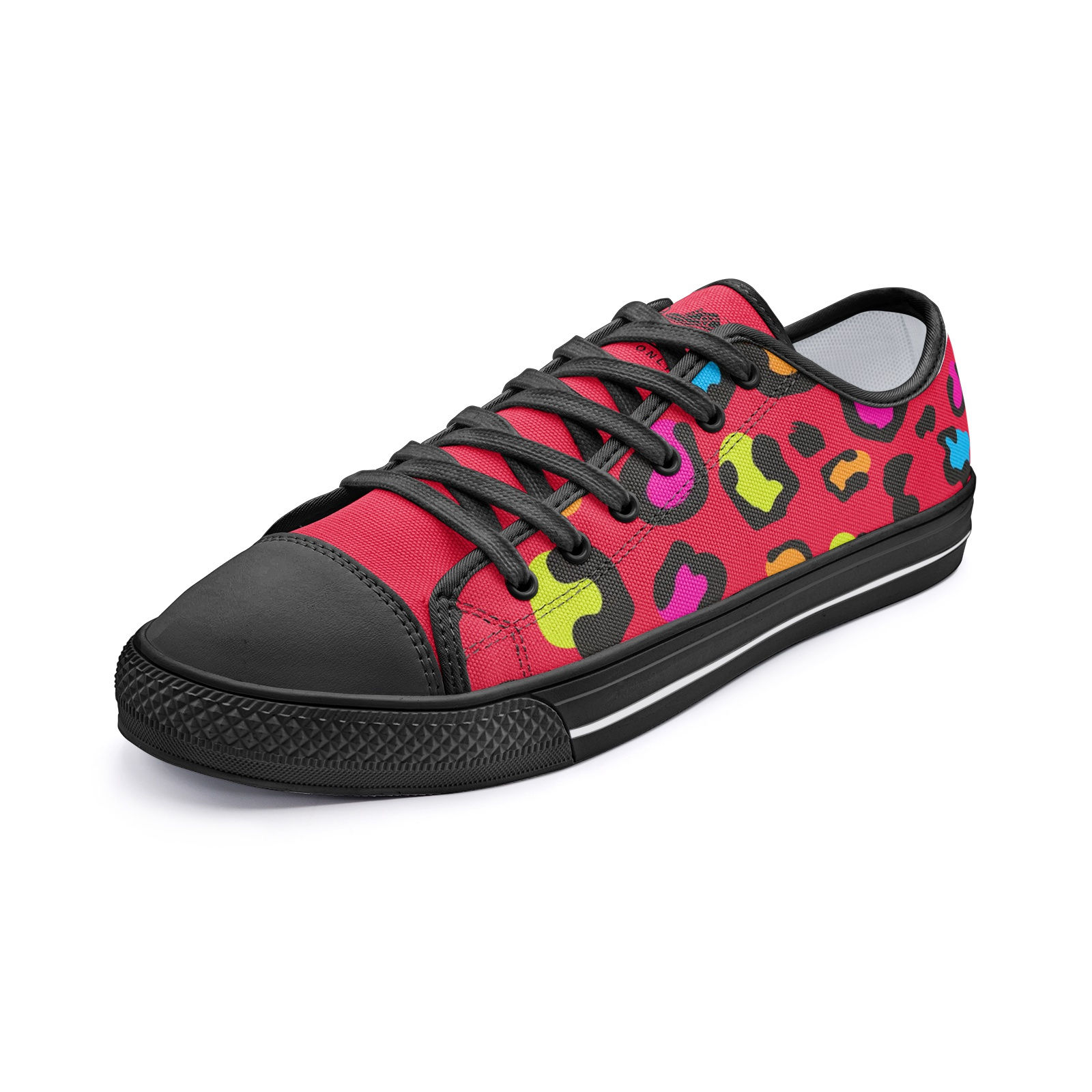 Zapato de tela color rojo para dama animalprint pasosbell moda