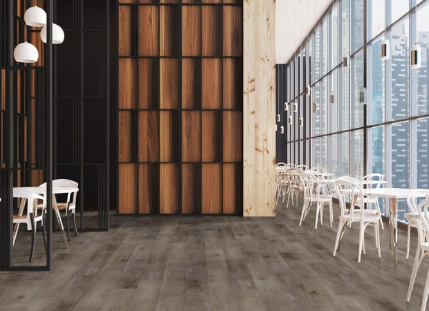 Metroflor Deja New San Marcos Oak, Pumice Washed room scene