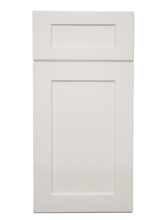 Blue Valley Dove White Shaker Cabinet
