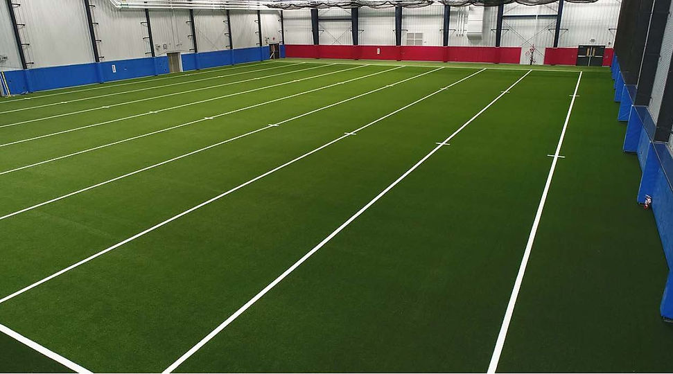 Dodge City High School synthetic turf indoor built by Midwest Synthetic Turf Professionals.