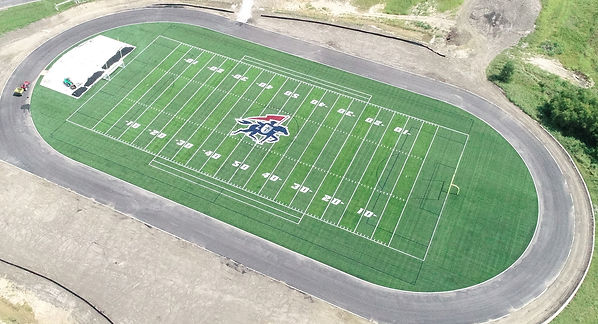 St James Academy athletic field built by Midwest Synthetic Turf Professionals.