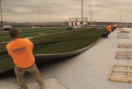 Turf installation services by Midwest Synthetic Turf Professionals