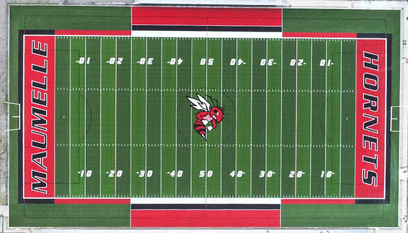 Maumelle High School synthetic turf football field built by Midwest Synthetic Turf Professionals.