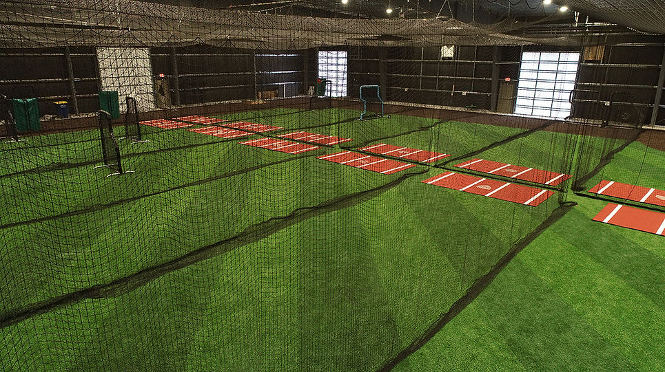 Advanced Baseball Academy synthetic turf training facility built by Midwest Synthetic Turf Professionals.