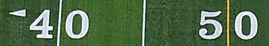 Concordia University synthetic turf football field number package built by Midwest Synthetic Turf Professionals.