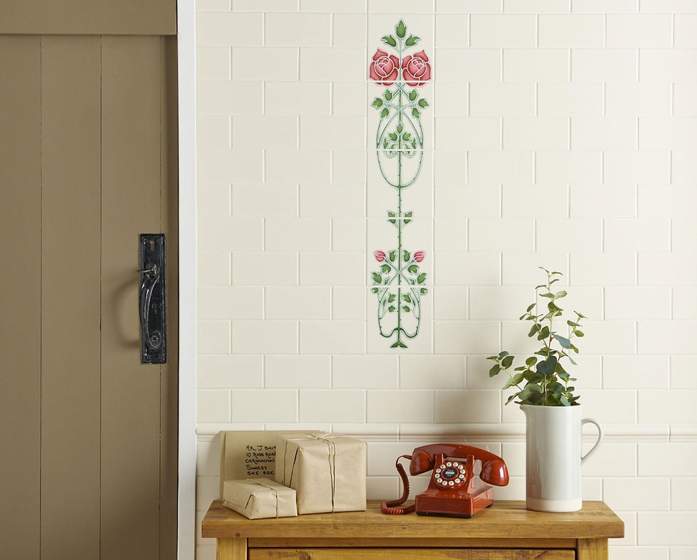 Rose and Bud Raised Line Set