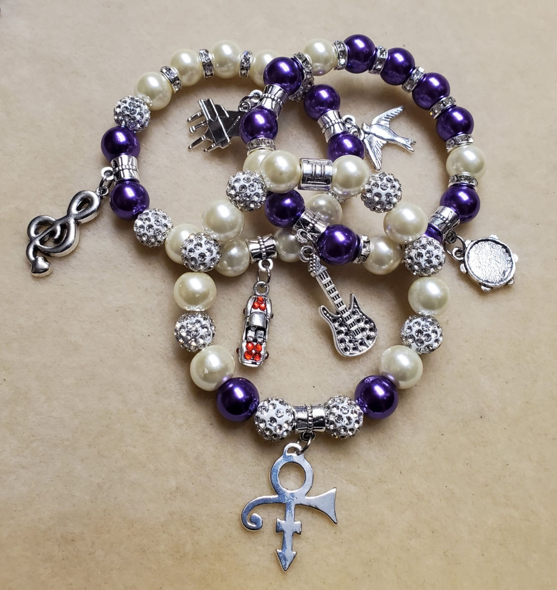 Prince Inspired Bracelets Stack