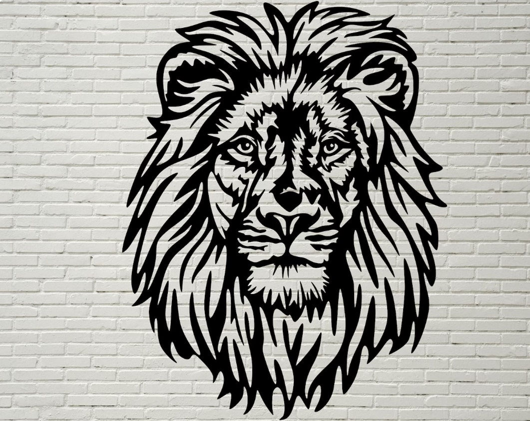 lion wall decor metal