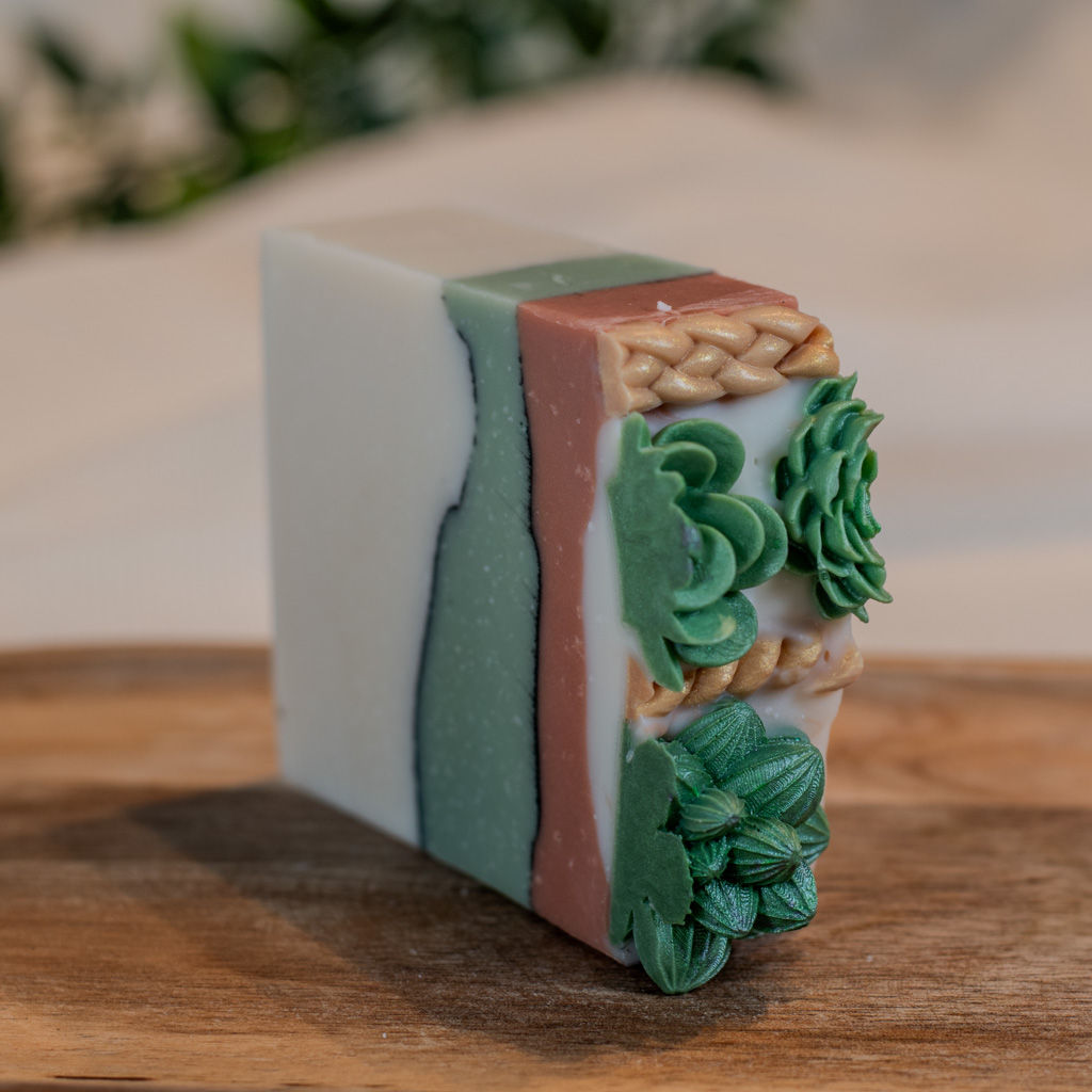 Savon - Succulentes - Feuille de bambou