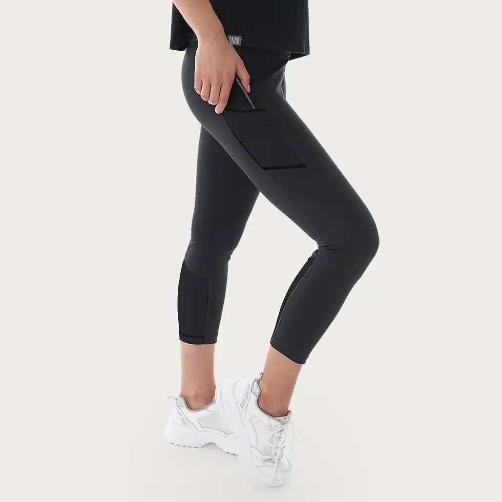 サムネイル： SNAP Women Mesh Leggings Black & White　※返品不可