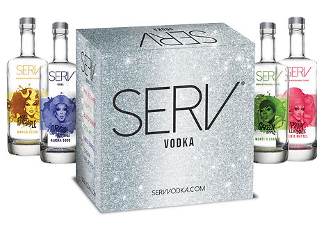 Serv vodka ad art