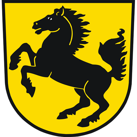 Wappen von Stuttgart mit schwarzem Pferd auf goldenem Schild – repräsentiert die apoFinanz-Region in der baden-württembergischen Landeshauptstadt und die umfassende Finanzberatung für Ärzt:innen, Apotheker:innen und Gründer:innen.