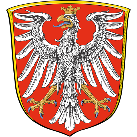 Wappen der Stadt Frankfurt am Main mit rotem Adler auf silbernem Grund – symbolisiert die apoFinanz-Beratung im wirtschaftsstarken Rhein-Main-Gebiet und die persönliche Betreuung von Ärzt:innen und Apotheker:innen in der Großstadt.