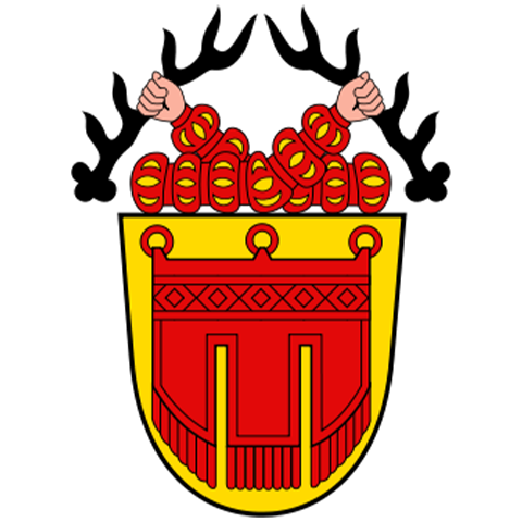 Wappen von Tübingen mit goldenem Schild und rotem Kreuz – repräsentiert die apoFinanz-Beratung im Herzen Baden-Württembergs mit Fokus auf Medizinstudierende, Fachärzt:innen und Gründer:innen.
