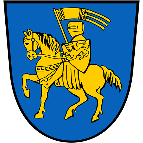 Wappen der Landeshauptstadt Schwerin mit goldenem Schild und rotem Greif – steht für die lokale Verankerung und persönliche Beratung der apoFinanz im Herzen von Mecklenburg-Vorpommern.