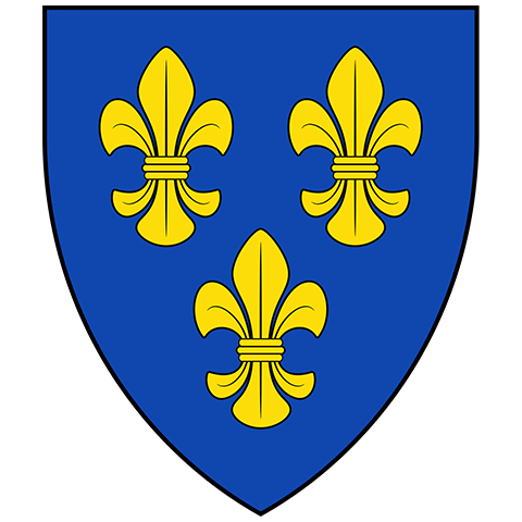 Wappen von Wiesbaden mit drei goldenen Lilien auf blauem Grund – steht für die apoFinanz-Beratung im Zentrum des Rhein-Main-Gebiets und die persönliche Betreuung von Fachärzt:innen und Apothekenteams.