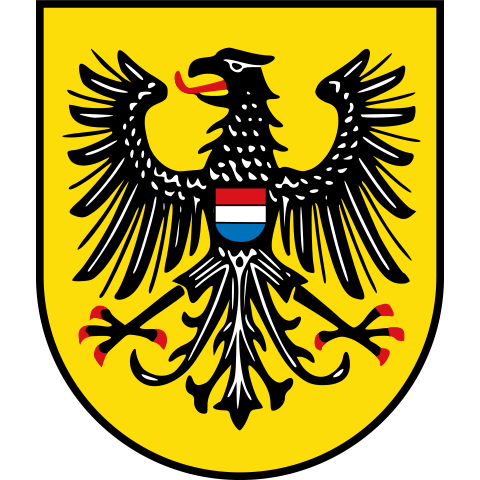 Wappen von Heilbronn mit rotem Schild und goldenem Kelch – symbolisiert die regionale apoFinanz-Beratung in Nordwürttemberg für Ärzt:innen, Zahnärzt:innen und Apotheker:innen mit persönlichem Beratungsansatz.