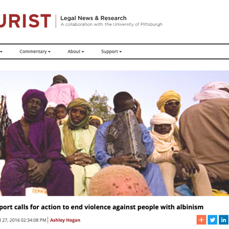 Jurist | UN report calls for action to end violence against people with albinism