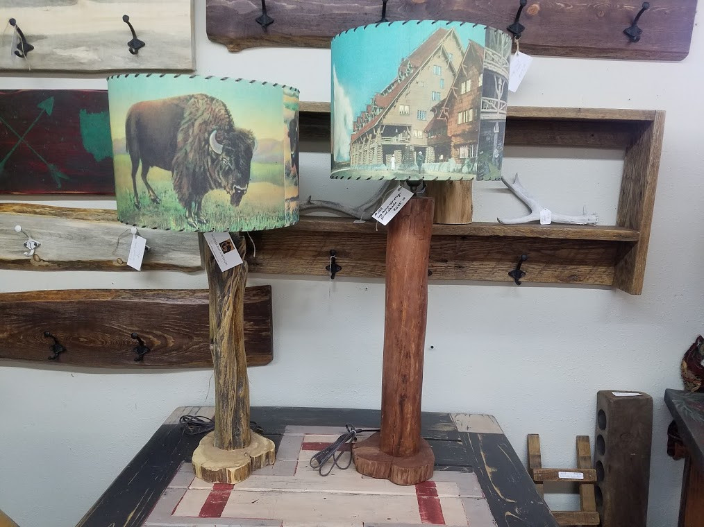 Fence Post & Log Lamps