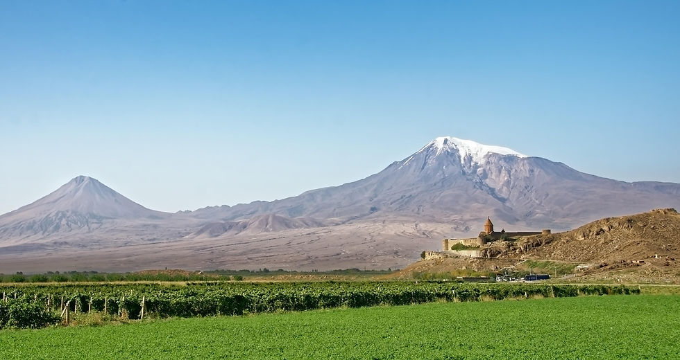 Klooster van Khor Virap met berg Ararat