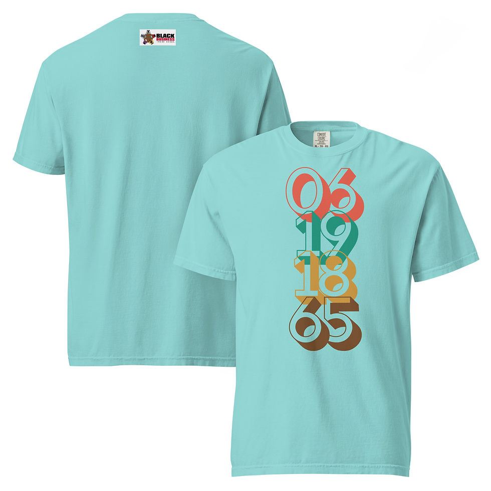 Thumbnail: Juneteenth “06.19.1865” Heavyweight Heritage Tee | Unisex 