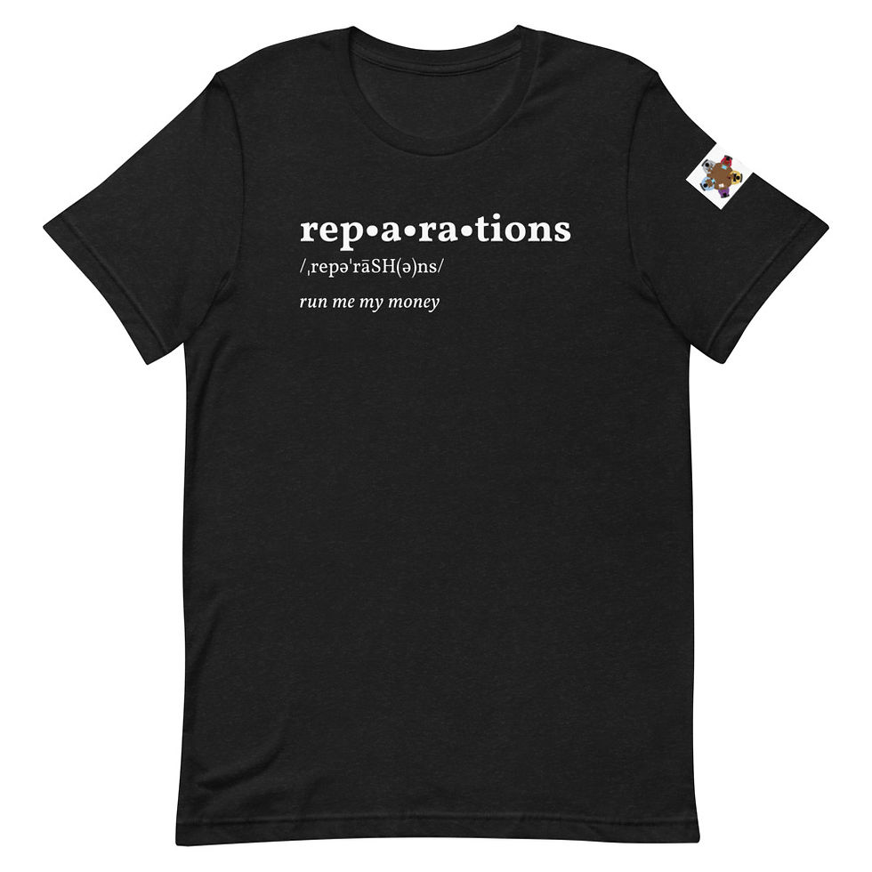 Thumbnail: Reparations Black et al - Short-sleeve unisex t-shirt