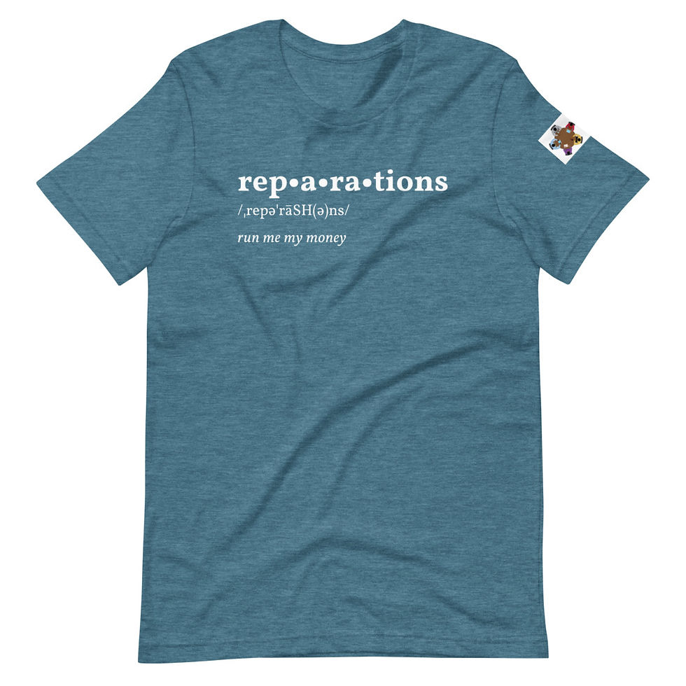 Thumbnail: Reparations Black et al - Short-sleeve unisex t-shirt