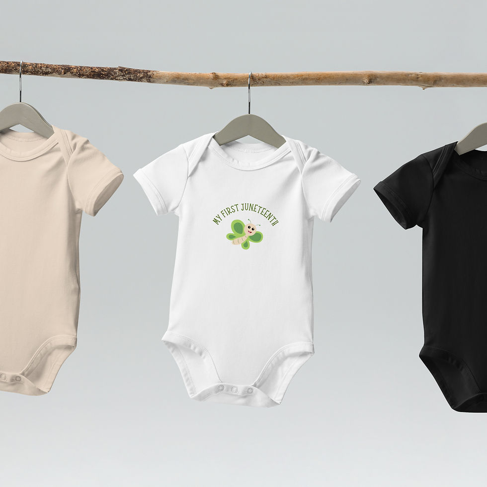 Thumbnail: Baby’s First Juneteenth – Organic Cotton Bodysuit (Baby Butterfly Edition)